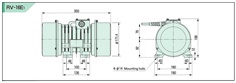 SINFONIA (SHINKO) Vibrating Motor RV-16E1, 200V/50HZ