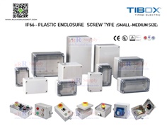 Plastic Enclosures, Boxes IP65, IP66 กล่องพลาสติก กันน้ำ คุณภาพสูง สำหรับอุตสาหกรรม มีรุ่นและขนาด ให้เลือกใช้ ตามความเหมาะสม