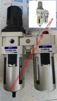 SAU4010M-04D,EW4010-04D "Auto" Size 1/2" Filter Regulator Lubricator 2 Unit  ฟิลเตอร์ เร็กกูเลเตอร์ แบบ "ออโต้" ระบายน้ำ ลม ฝุ่น ส่งฟรีทั่วประเทศ