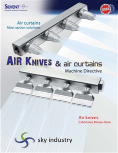 Air knives มีดลม and Air curtains
