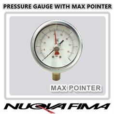 Pressure Gauge With Max Pointer