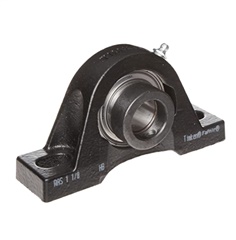 Timken (Fafnir) RSAO2 3/16 Pillow Block Ball Bearing Unit - Two-Bolt Base, 2.1875 in Bore, Cast Iron Material, Heavy Duty, Non-Expansion Bearing (Fixed) 