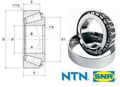 4T-H913849/H913810 NTN Tapered roller bearing, pressed steel cage