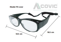 แว่นตากันรังสีเอกซเรย์ Fit Over ( X-RAY Protective Lead Glasses ) 0.5 mmPb