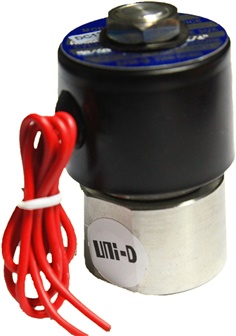 UNI-D Solenoid Valve for Air, Water, Oil, Steam, Chemical - High Temperature, Stainless