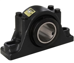 Sealmaster RPB 207-C2 CR 554907 Pillow Block Roller Bearing Unit - 2.4375 in Bore Dia., Two-Bolt Base, Split Pillow Block, Cast Iron / Polyme Coated Material, Non-Expansion Bearing (Fixed)