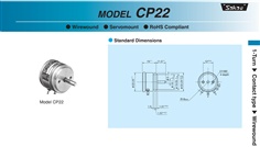 SAKAE Potentiometer CP22 Series