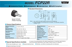 SAKAE Potentiometer FCP22R Series