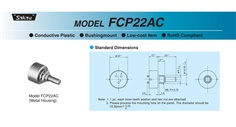 SAKAE Potentiometer FCPS22AC Series