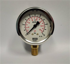 Wika Pressure Gauge 2.5" (0-10Bar)