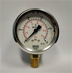 Wika Pressure Gauge 2.5" (0-2.5Bar)