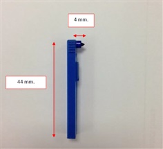 ABB Fiber Tip Pen Blue (Pack of 5) รุ่น 500S1150-3