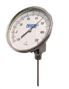 WIKA, Ti.52 Any-Angle 5 In Dial Bimetal Thermometer , 12 " L, 50/500 F