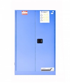 ตู้เก็บสารเคมี สำหรับจัดเก็บสารกัดกร่อนBlue chemical storage cabinet For corrosive liquid 