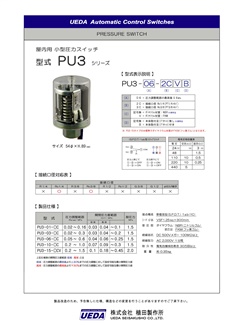 UEDA Pressure Switch PU3 Series