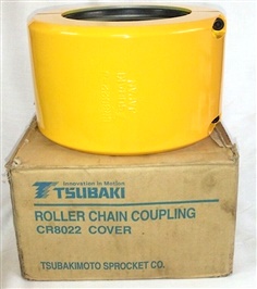 CR8022 J TSUBAKI ROLLER chain coupling ประกอบด้วย  CR8022K ฝาครอบ + CR8022H เฟือง และโซ่ 