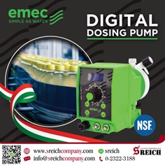 เครื่องเติมสารเคมีอัตโนมัติ ดิจิตอลปั๊มฟีดสารละลาย Digital dosing pump EMEC 