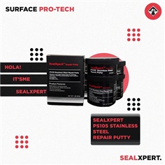 Seal X-Pert PS105 (Stainless Steel Repair Putty) กาวซ่อมงานสแตนเลส ซ่อมงานโลหะ  กาวอีพ็อกซี่ 2 ส่วน (A+B) 