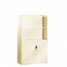 double swing door & open shelving cabinet with 2 shelf 900w x 400d x 1550h mm.