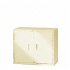 double swing door cabinet with 1 shelf 900w x 450d x 750h mm.