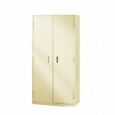 double swing door cabinet with 3 shelves 900w x 450d x 1850h mm.