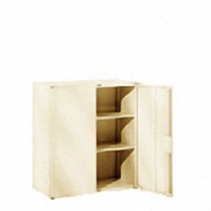 double swing door cabinet with 2 shelves 900w x 450d x 1000h mm.