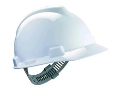 MSA, GV111-0000000-000, Safety V-Gard White Hard Hat