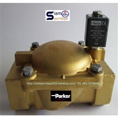 P-VE7321BMN00 NC Parker Solenoid valve 2/2 size 3" แบบปิด Pressure 0.5-12 bar 140C ไฟ 12v 24v 110v 220v จาก อิตาลี ส่งฟรีทั่วประเทศ
