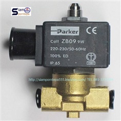 P-VE139AV-220V Parker Solenoid valve 3/2 size 1/8" Pressure 0-10 bar Temp 140C Orifice 1.5 mm.จากอิตาลี ส่งฟรีทั่วประเทศ