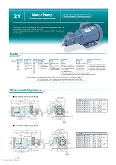 FUJI TECHNO Motor Pump FTP-2Y200-2AM Series