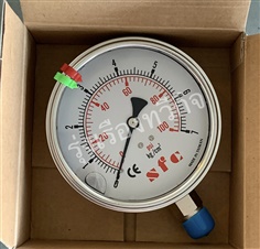 Pressure Gauge  4" แรงดัน 0-7 kg/0-100 PSI เกลียวออกล่าง 3/8" (มีน้ำมัน) SFC