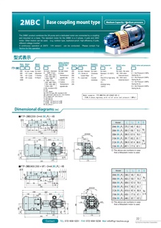 FUJI TECHNO Motor Pump FTP-2MBC400-2A Series
