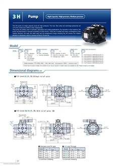 FUJI TECHNO Internal Gear Pump FTP-3HTN Series