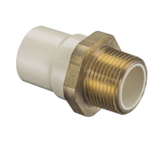 Spears, 4136-012BR, Transition Male Adapter