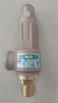 A3W-10-16 Safety relief valve ขนาด 1"ทองเหลือง แบบไม่มีด้าม Pressure 16 bar 240 Psi NCD Korea ส่งฟรีทั่วประเทศ