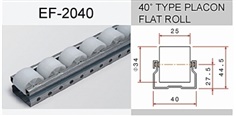40"Type Placon Flat Roll SPGI  (White) PE Roller SPCC 4M.