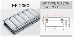 60"Type Placon Flat Roll SPGI  (White) PE Roller SPCC  4M.