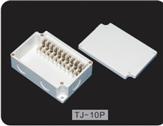 TIBOX TJ-10P-M กล่องพลาสติก พร้อมเทอร์มินอลบล็อก (Plastic Terminal Block Box IP66) 10Pole 10A Size : 1110x91x43 mm.