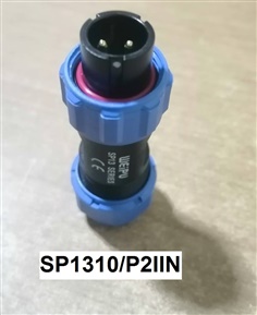 คอนเน็คเตอร์ WEIPU รุ่น SP1310/P2IIN 2Pin ระดับกันฝุ่นกันน้ำ IP68 ตัวผู้ แบบกลางทาง