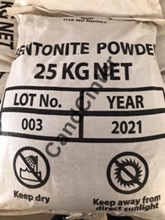 ดินเบนโทไนท์ (Sodium Bentonite) โคลนเจาะ ขนาดบรรจุ 25 กก./ถุง