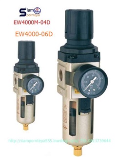 EW5000-10 Filter Regulator Lubricator 1 Unit Size 1" Manaul Pressure 0-10bar 150psi ฟิลเตอร์ เร็กกูเลเตอร์ แบบปรับมือ กรอง ระบายน้ำ ลม ฝุ่น ส่งฟรีทั่วประเทศ
