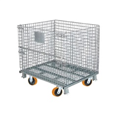 Wire Mesh Container-Wheel 