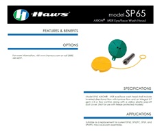 Axion MSR Eye/Face Wash Head, Brand: Haws (USA), Model: SP65