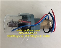 SANWA DENKI Pressure Switch SPS-8TP-PB-26, ON/50kg/cm2, OFF/60kg/cm2, BsBM