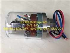 SANWA DENKI Vacuum Switch SVS-1-C, ON/-83.3 kPa, OFF/-90.0 kPa, G1/4, SUS-304