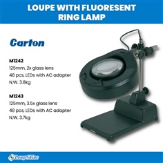 Loupe with Fluoresent Ring Lamp