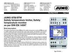 JUMO STB/STW  Safety Temperature Limiter, Safety Temperature Monitor as per DIN EN 14597 (ขายส่งจำนวนมาก)