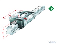 INA Linear Guide Carriage KWSE20-G3-V1, KWSE20