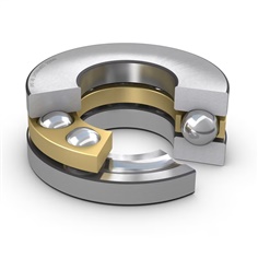 51132 M SKF Single thrust ball bearing with brass cage