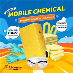 Chemical Absorbent Spill Kit in Mobile Cart
